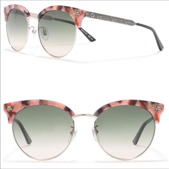 **SOLD**GUCCI Havana Pink Cateye Sunglasses - Picture 3 of 8